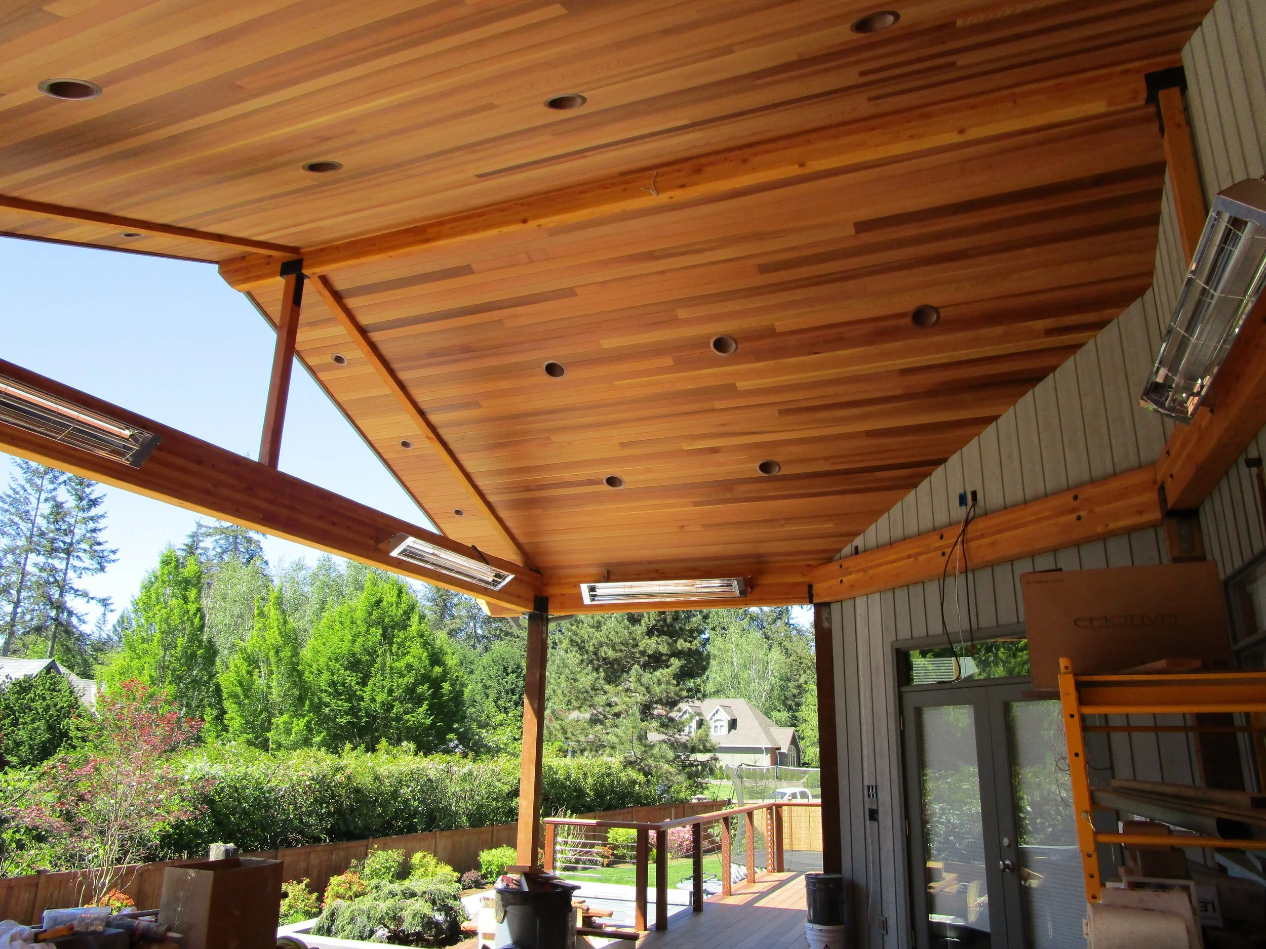 Electric heaters installed.