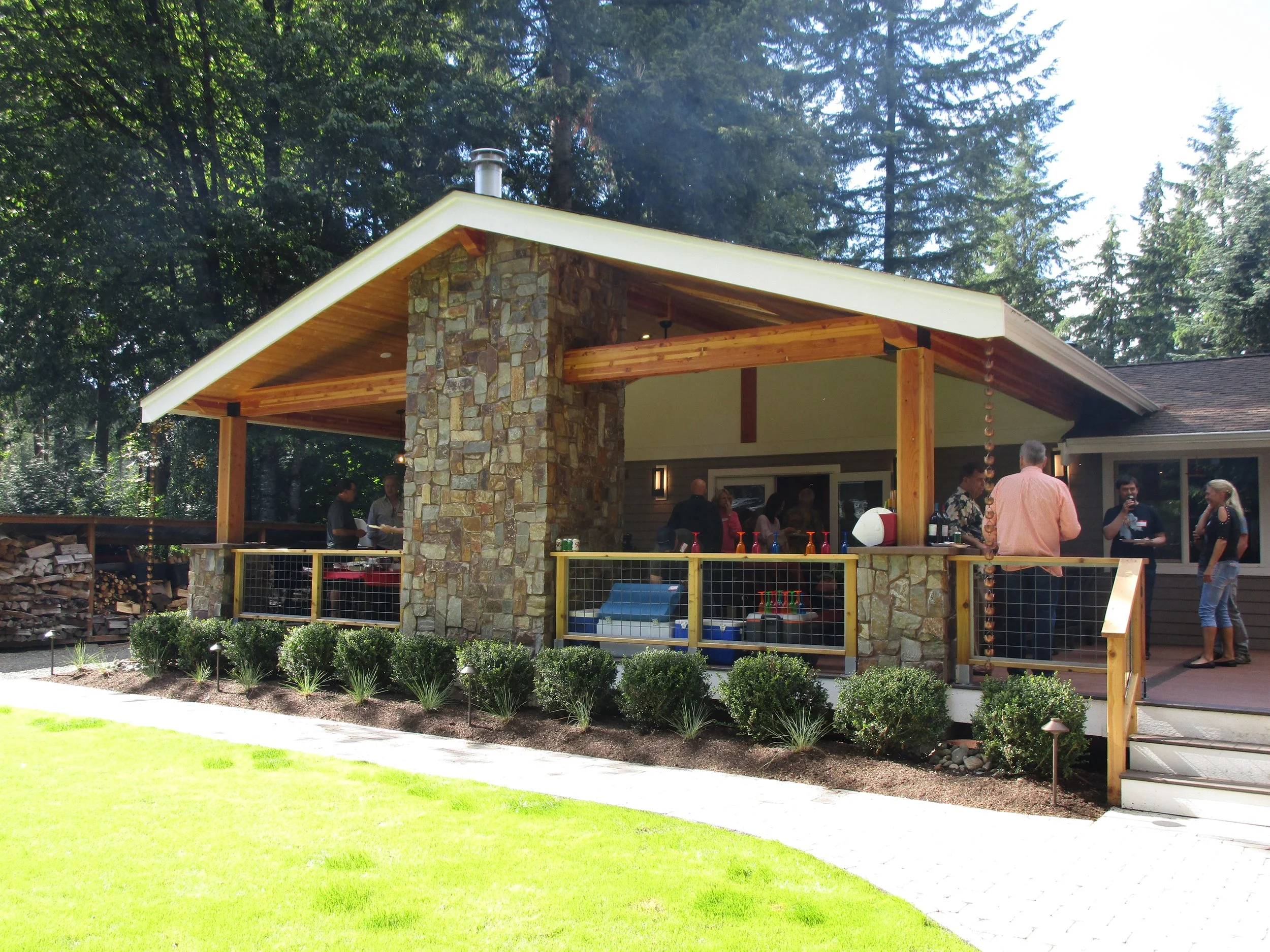 New cabana addition to an existing house.