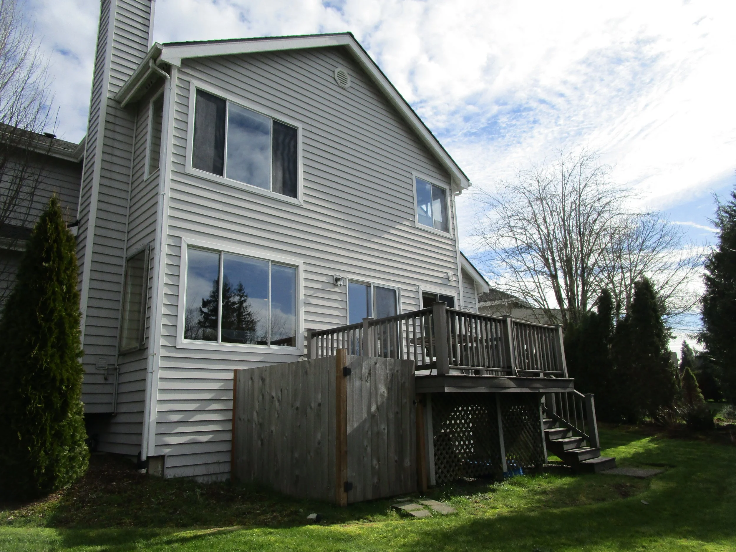 Back of house before start of work.