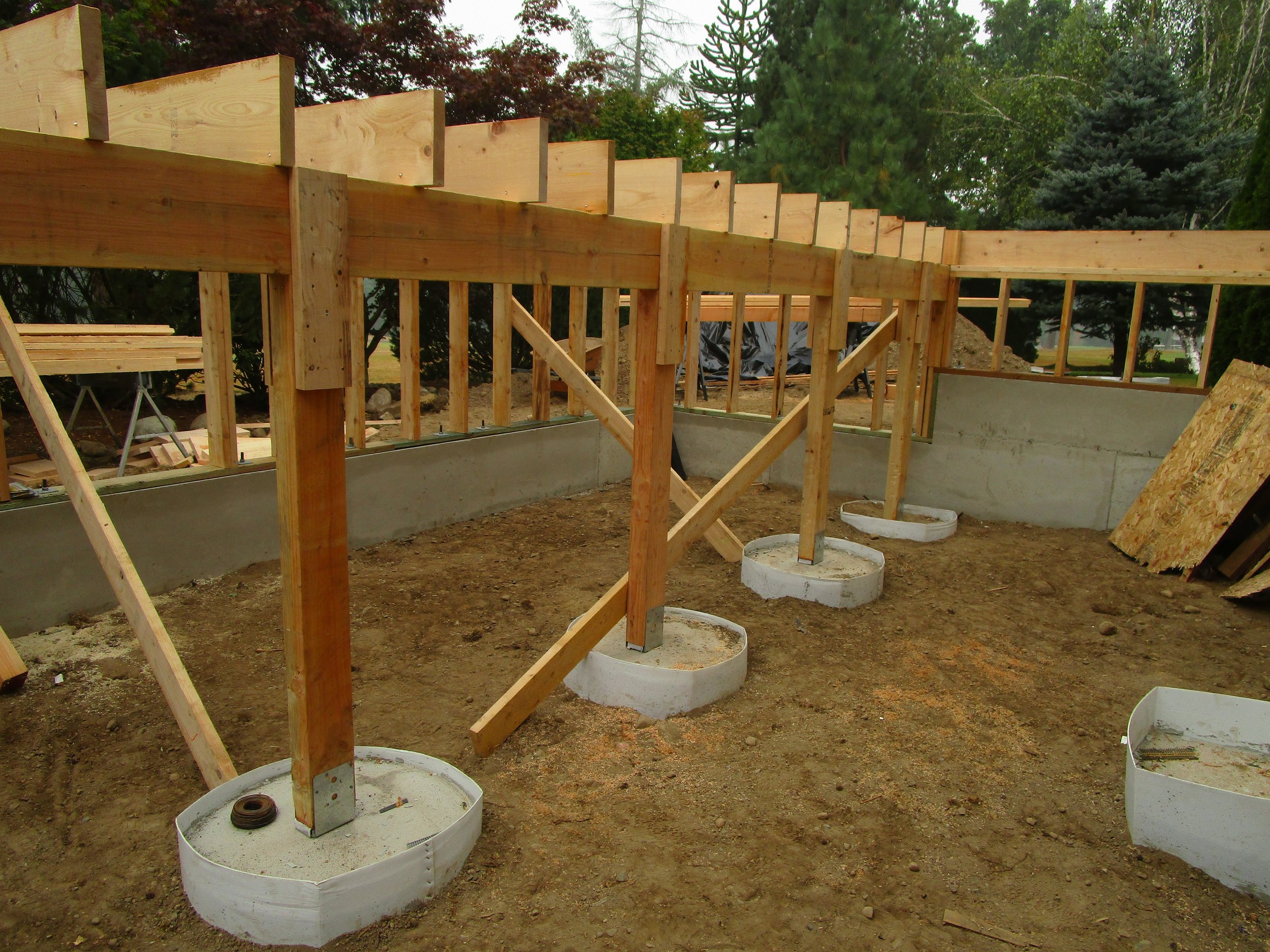 The crawl space will be deep enough for storage.