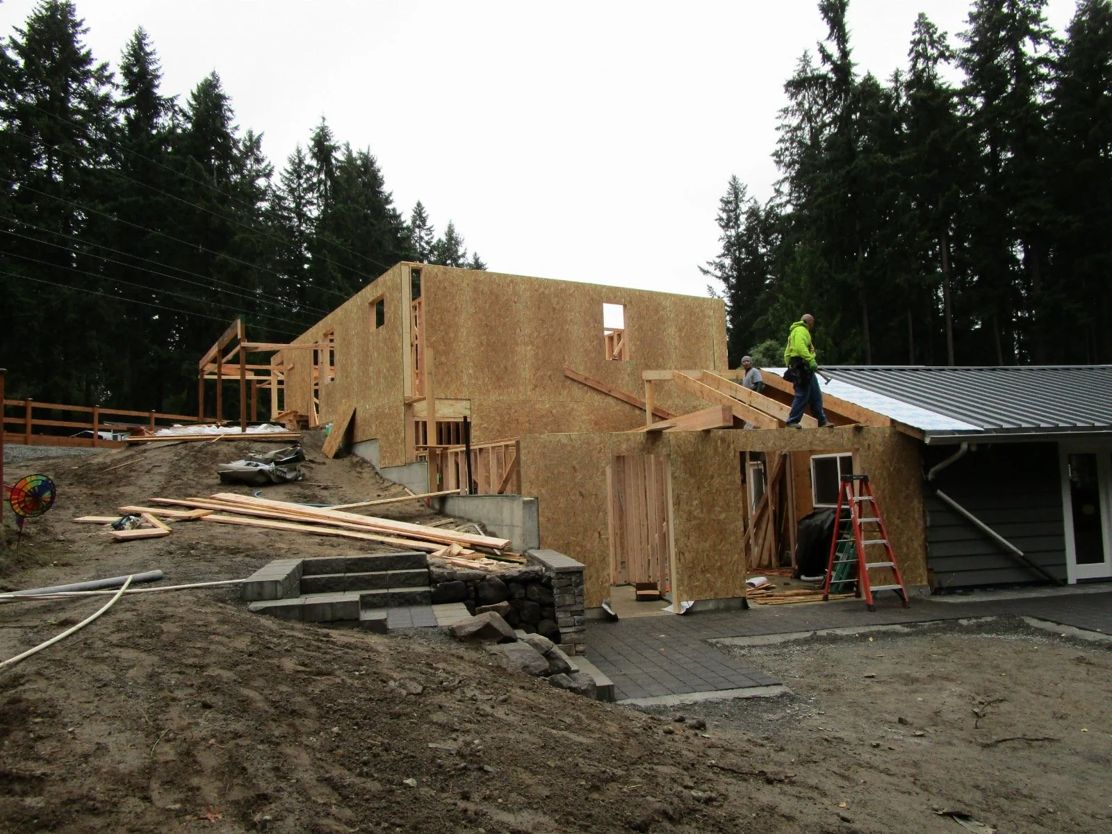 The lower addition is an office.