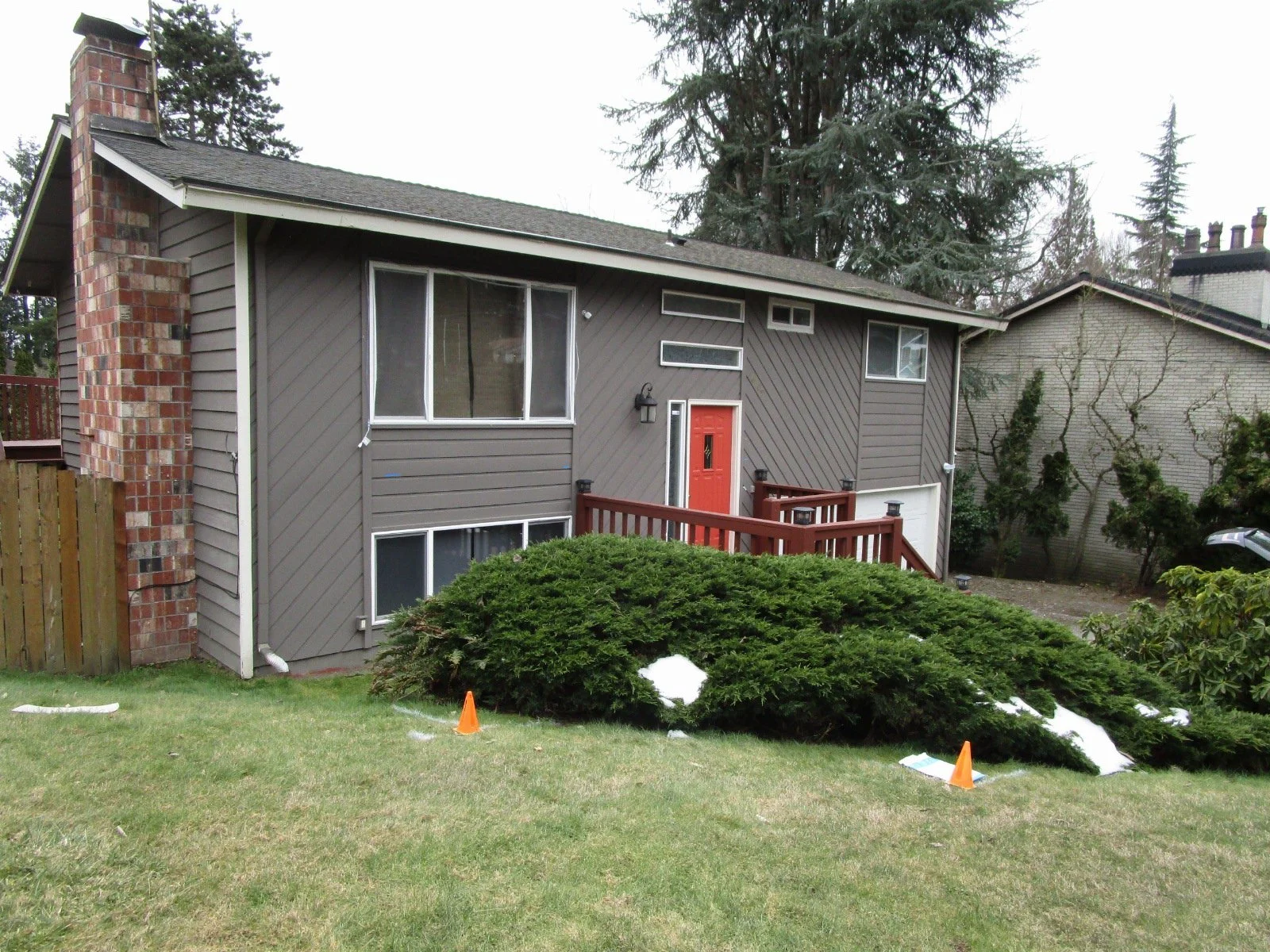 Existing house before work starts.