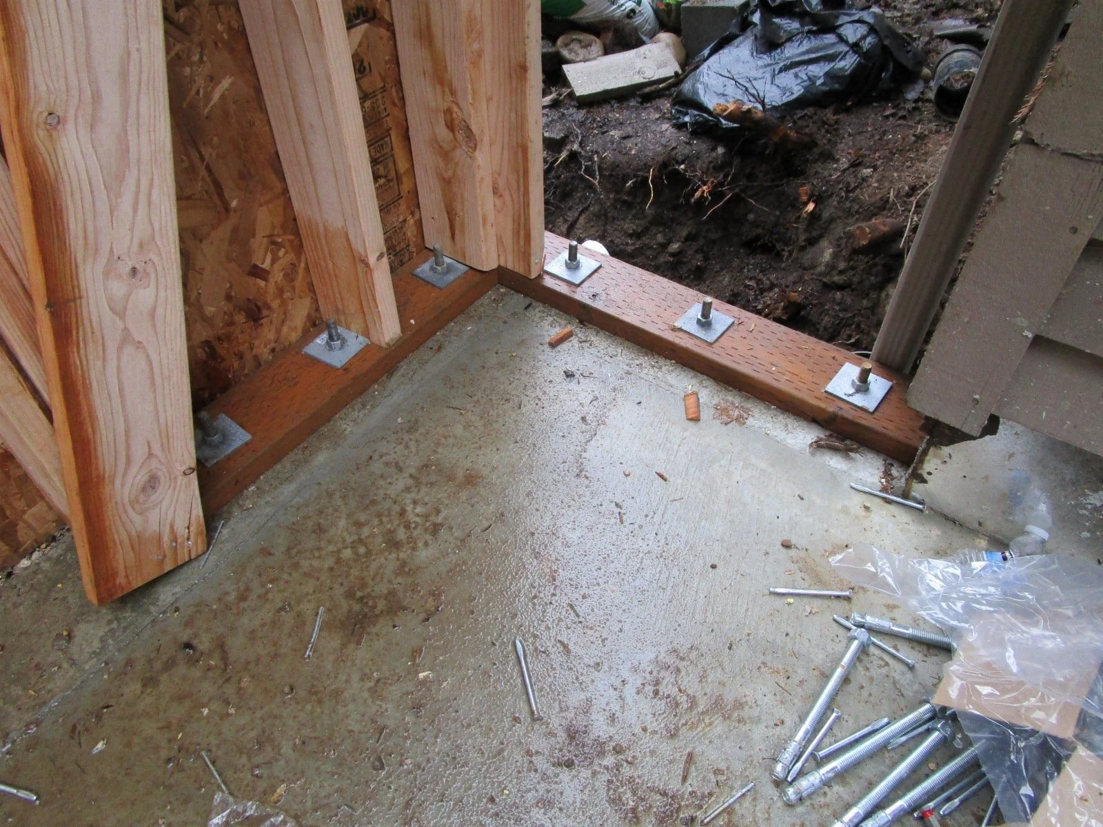 Anchor bolts galore on this project.