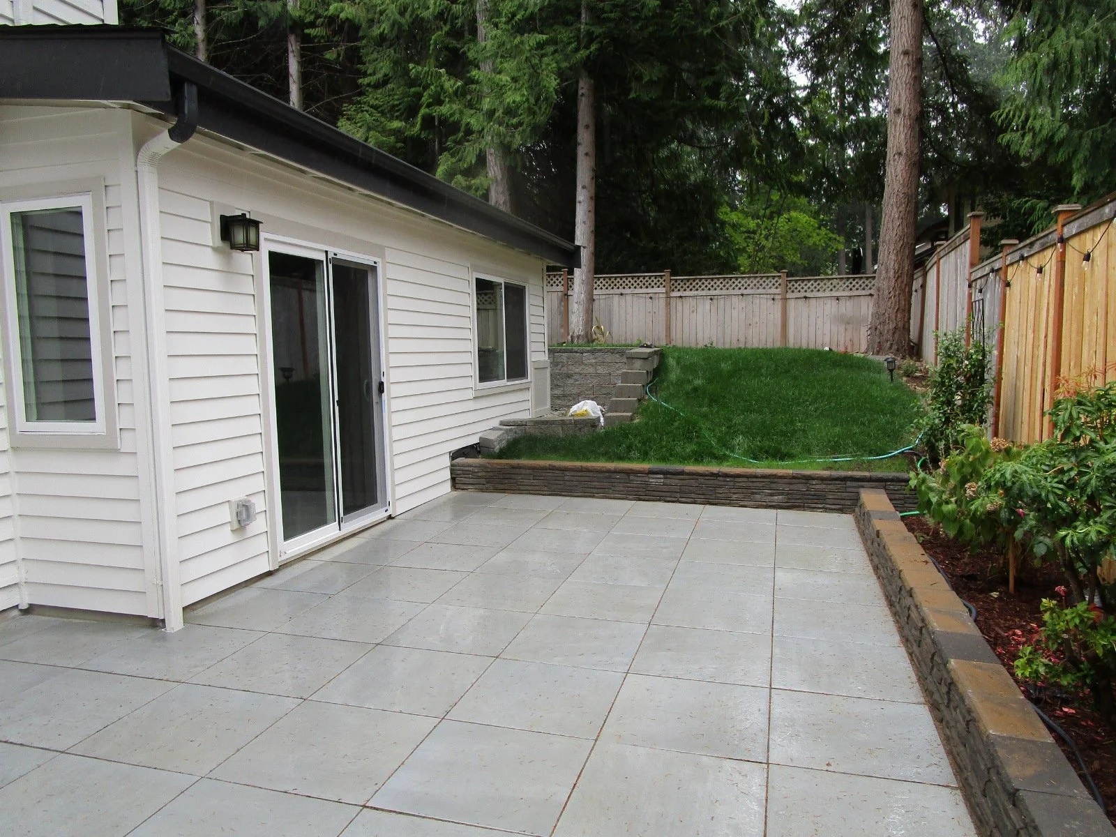 New patio off one of the bedrooms.