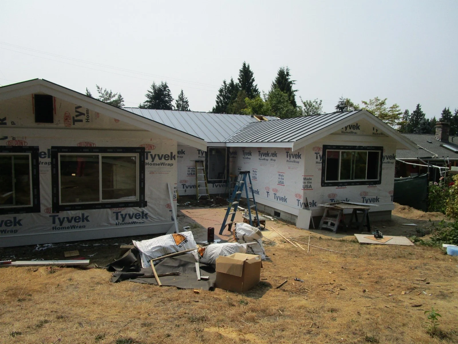 Owner opted for a standing seam metal roof.