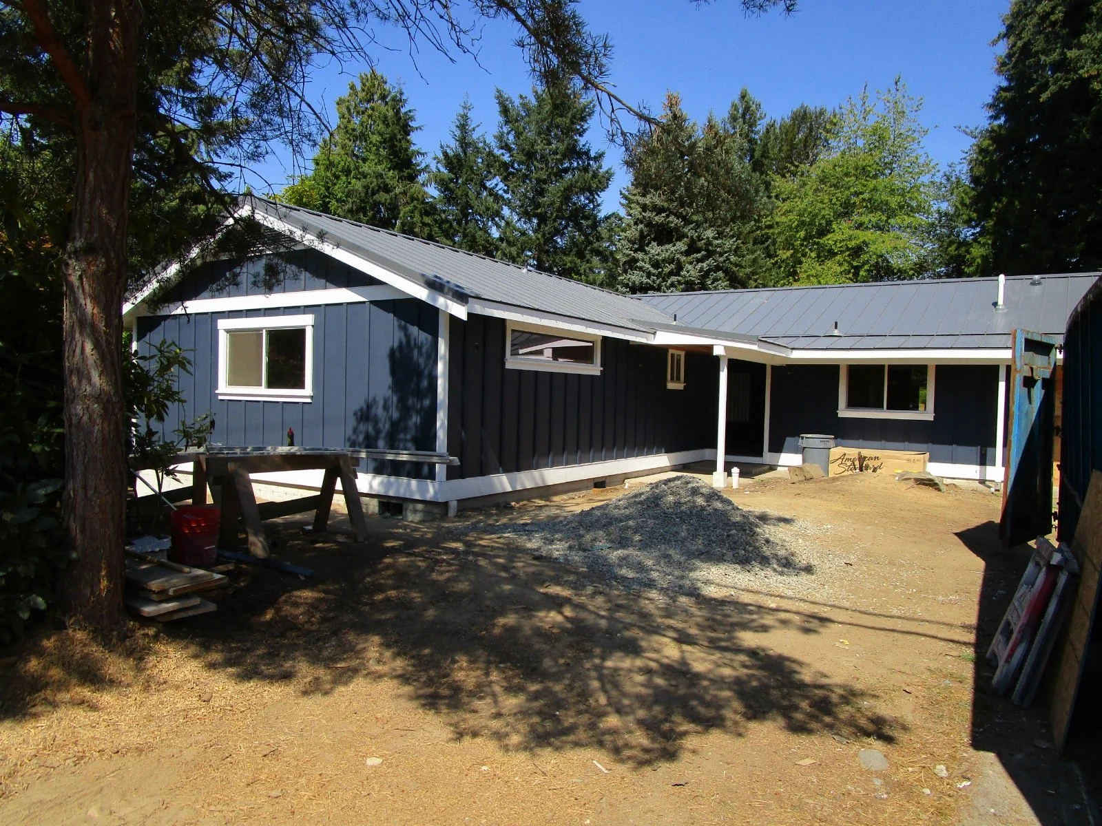 Outside work coming along.