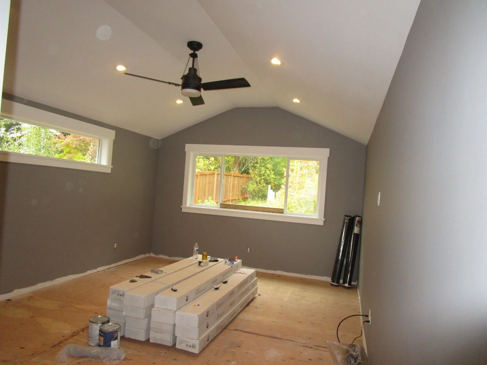 Flooring supply has arrived.