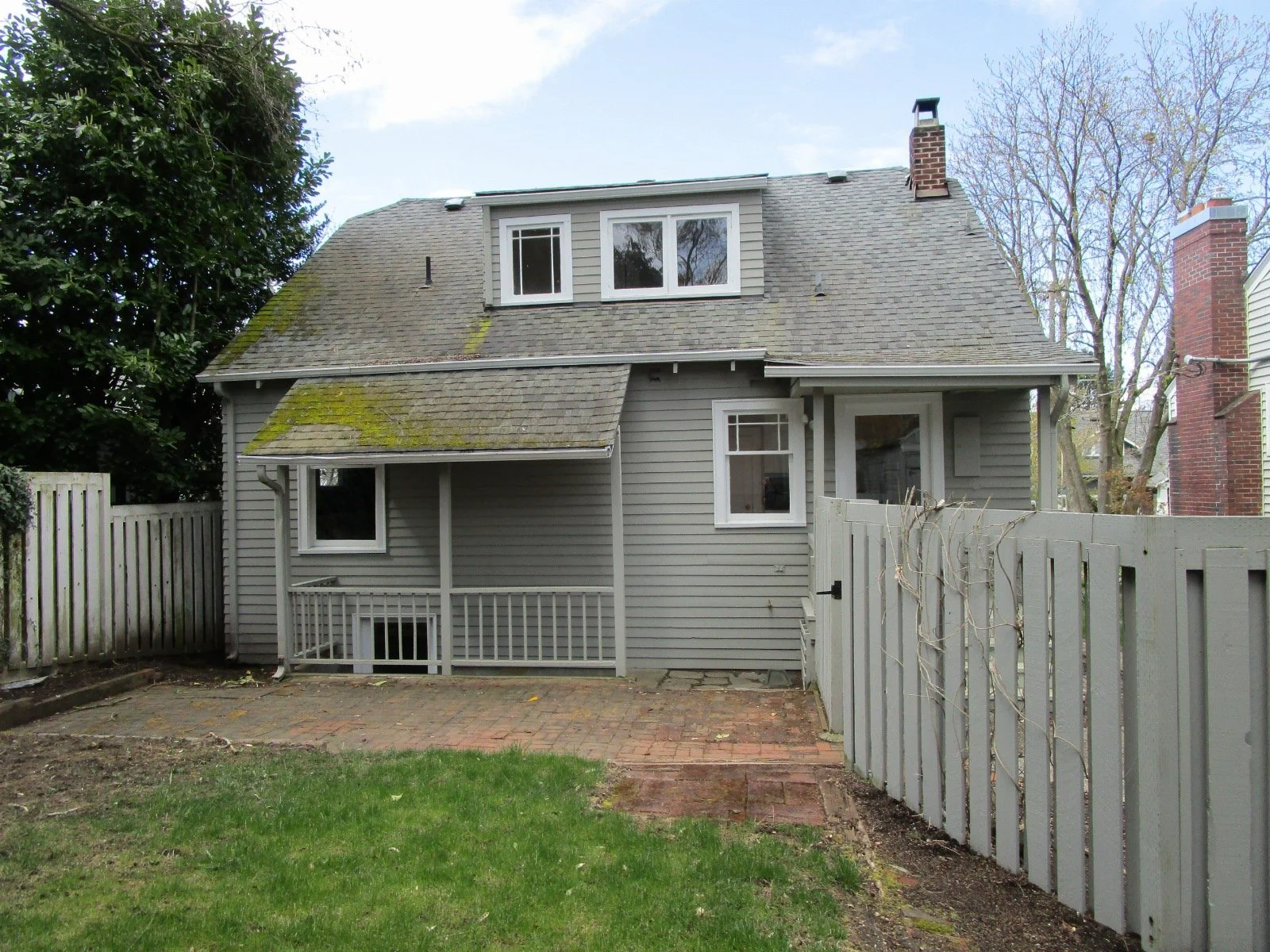 Back of house before work starts.