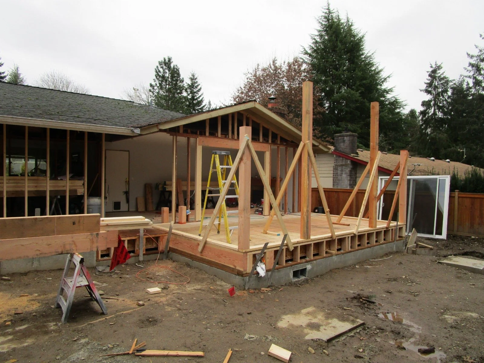 New posts for the future Sun Room.