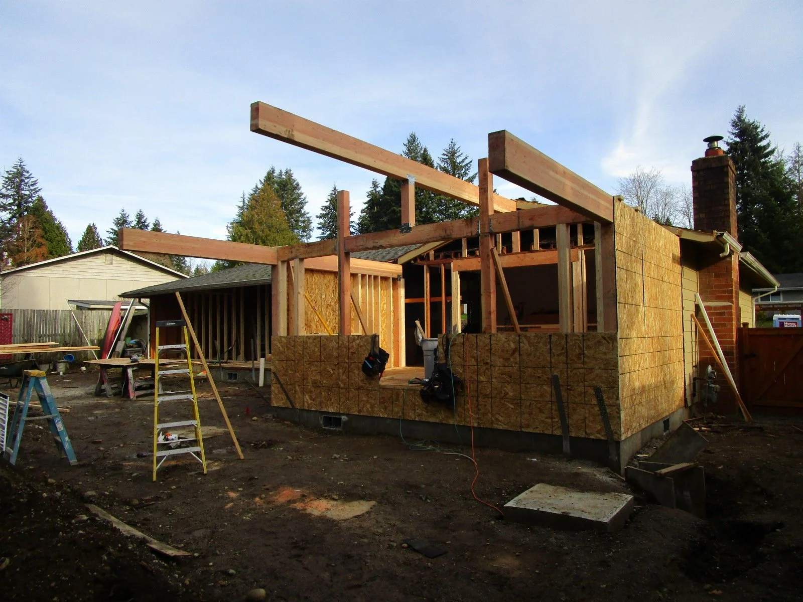 Early view from the other side.