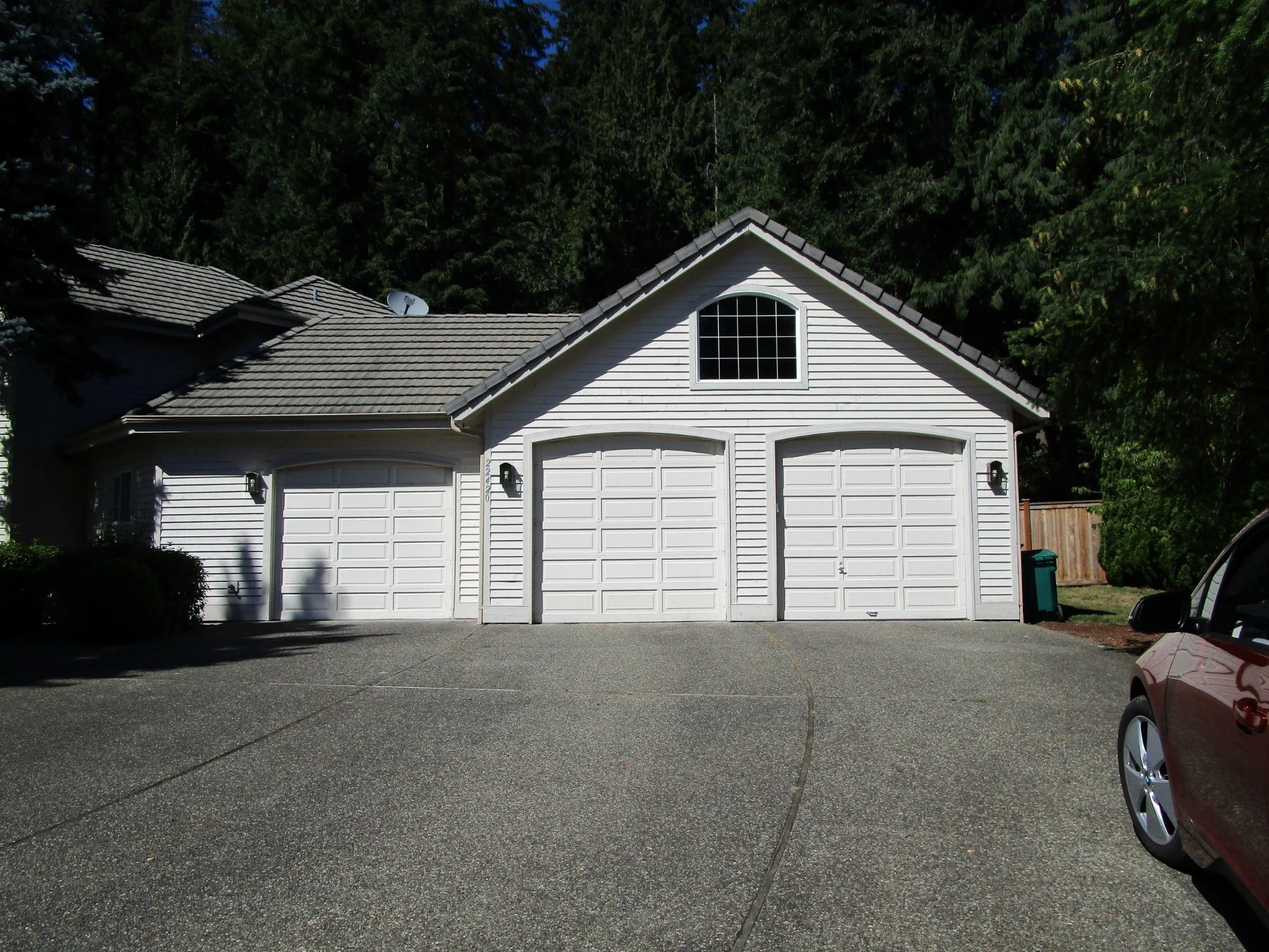 Original garage before work starts.