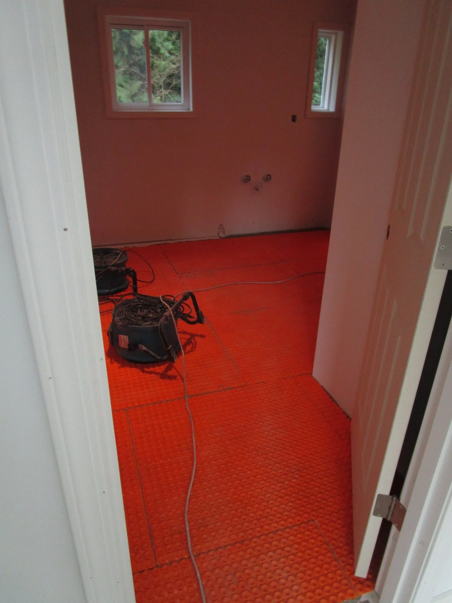 Master bath will get a heated floor.