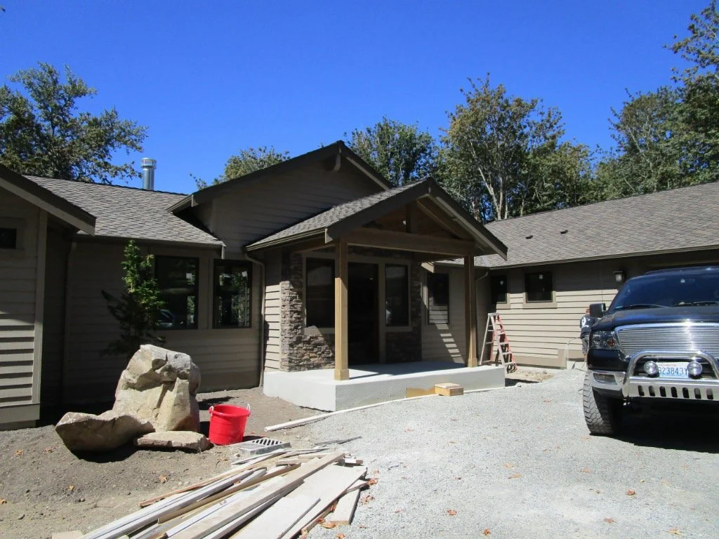 Landscaping starting to go in.