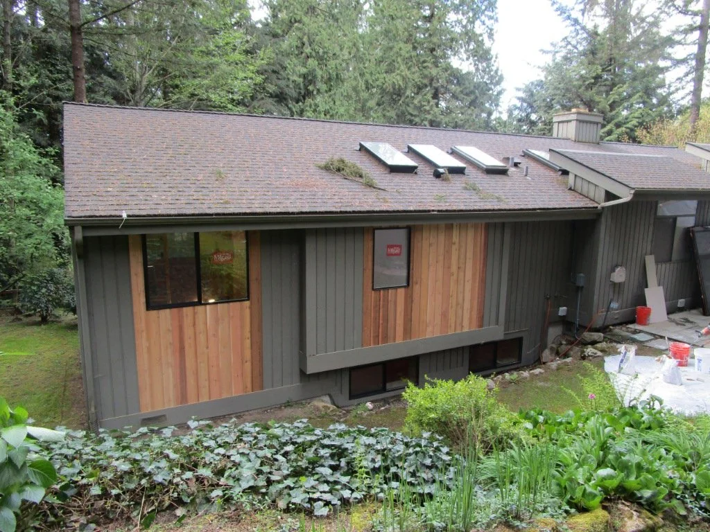 3 skylights now where there used to be 1 now that the master bathroom is where it is.
