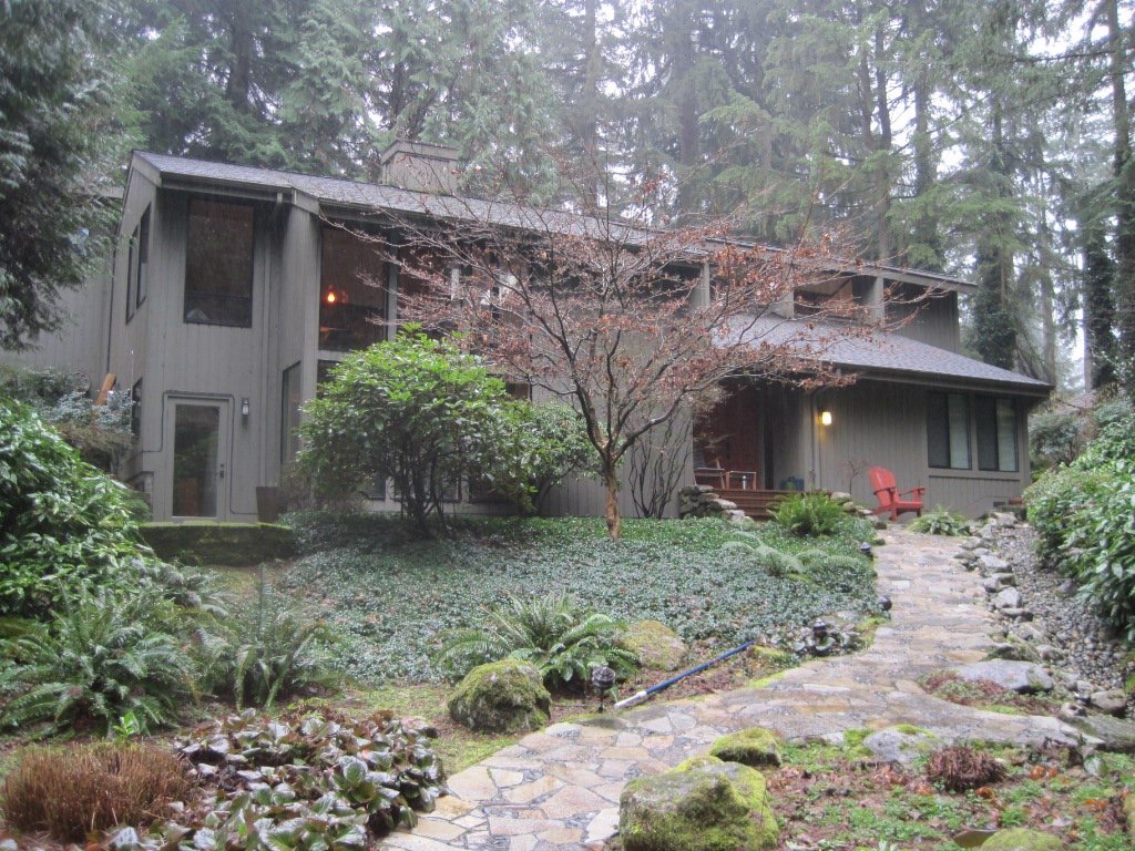 Exterior shot of house, to put the period in context.