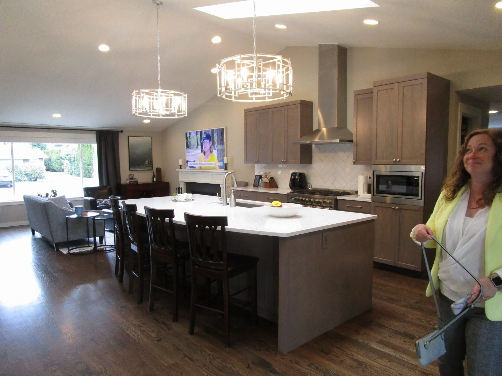 Skylights bring in a lot of light.