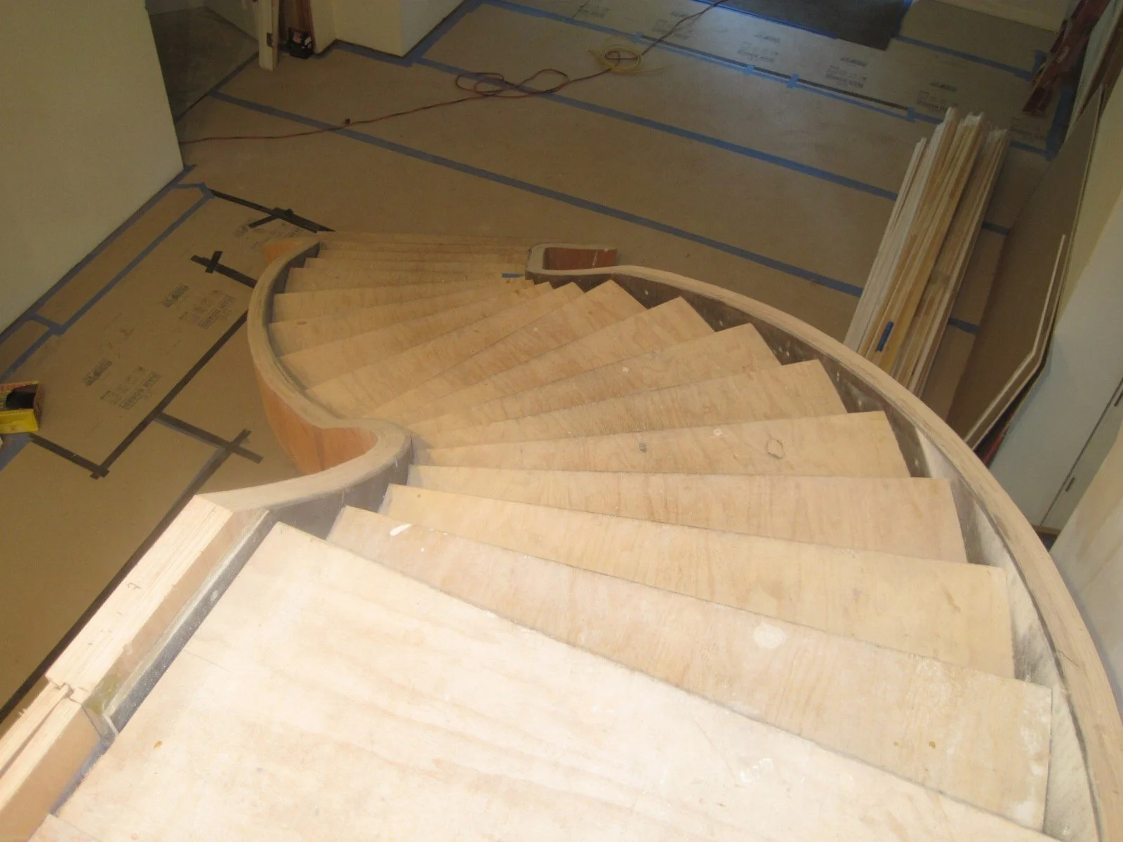 The stair guy said this was one of the most complicated floating stairs he had worked on.