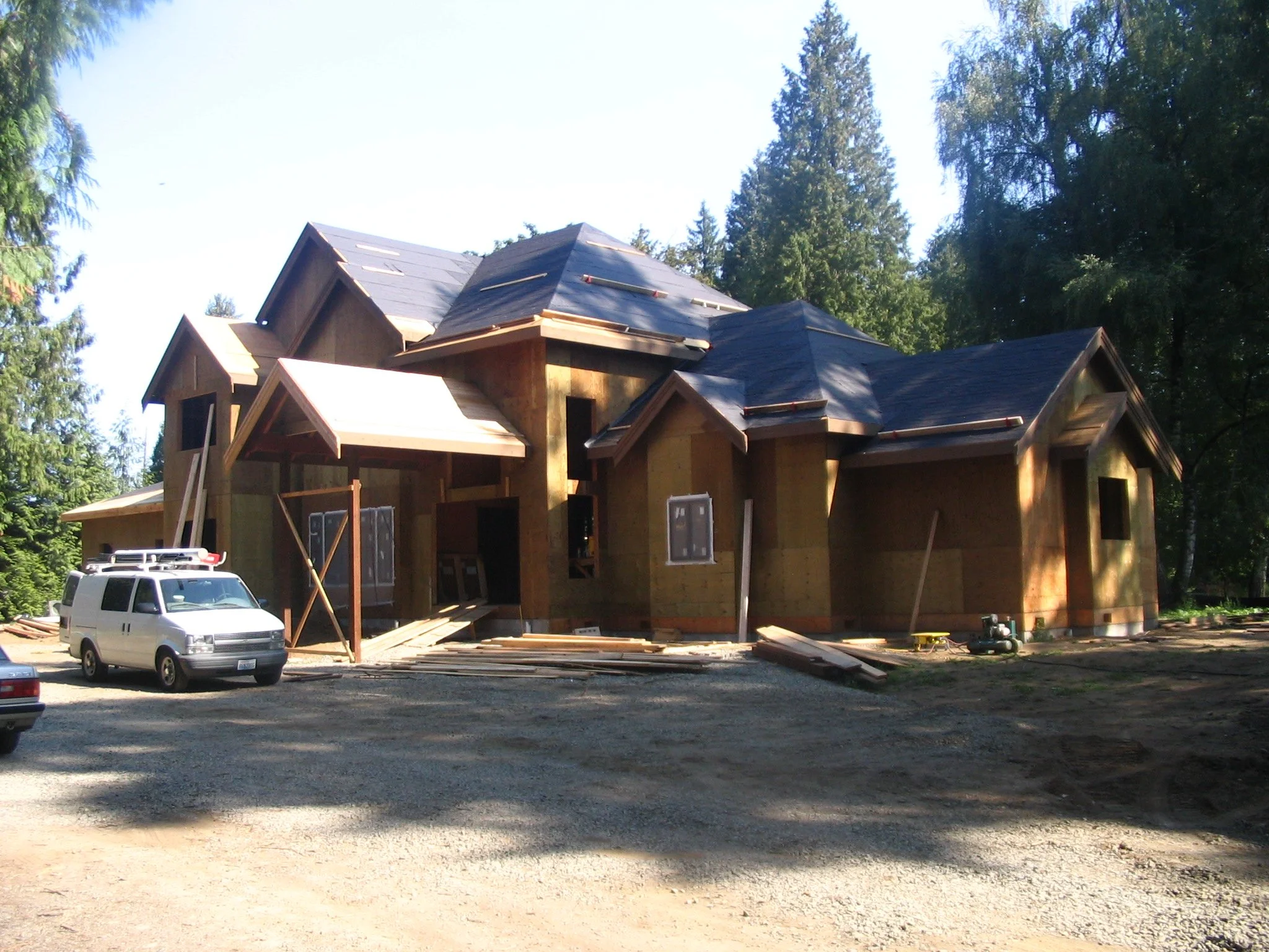 House is now dry for interior work to start.