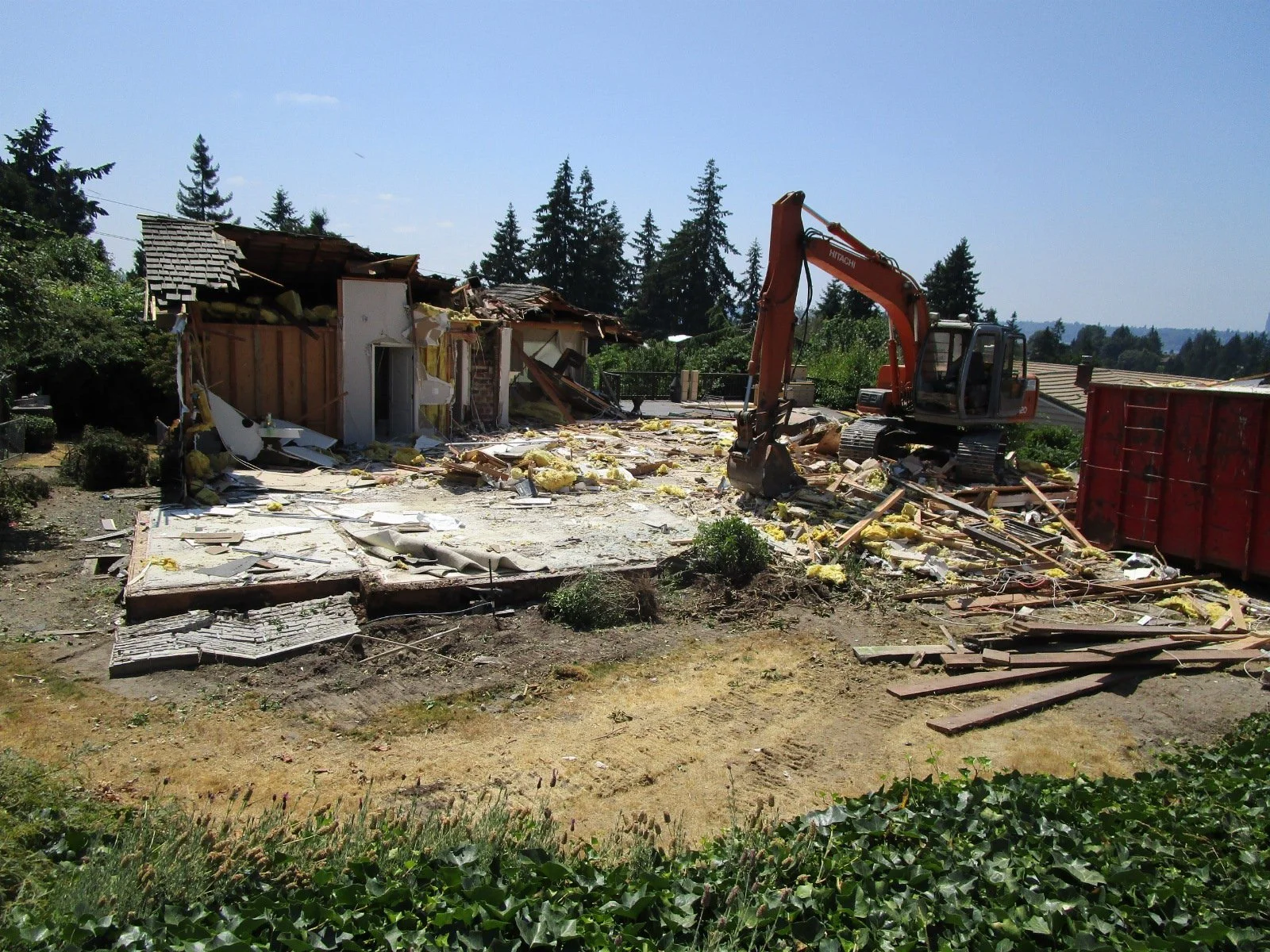 Fast forward many months, and the HOA has approved the project, and the building permit has been secured. Demolition has begun.
