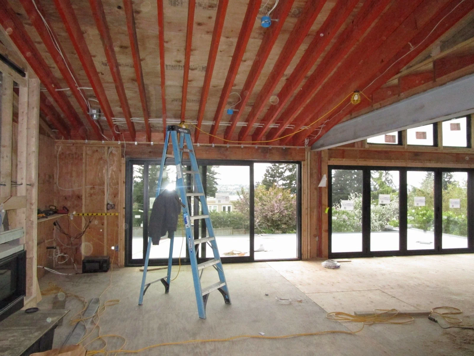 Then standing back at the entry looking at the TV area.