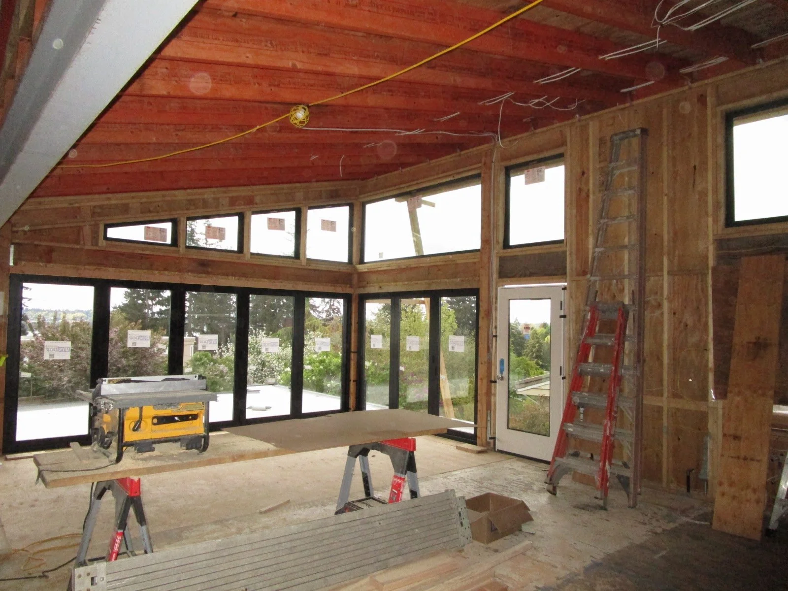 Inside viewing from the Kitchen to the Dining Room.