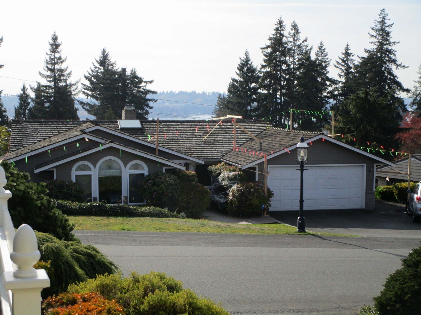 As part of the HOA review, we are required to install "strings and poles" to represent the shapes of the major shapes of the house. 