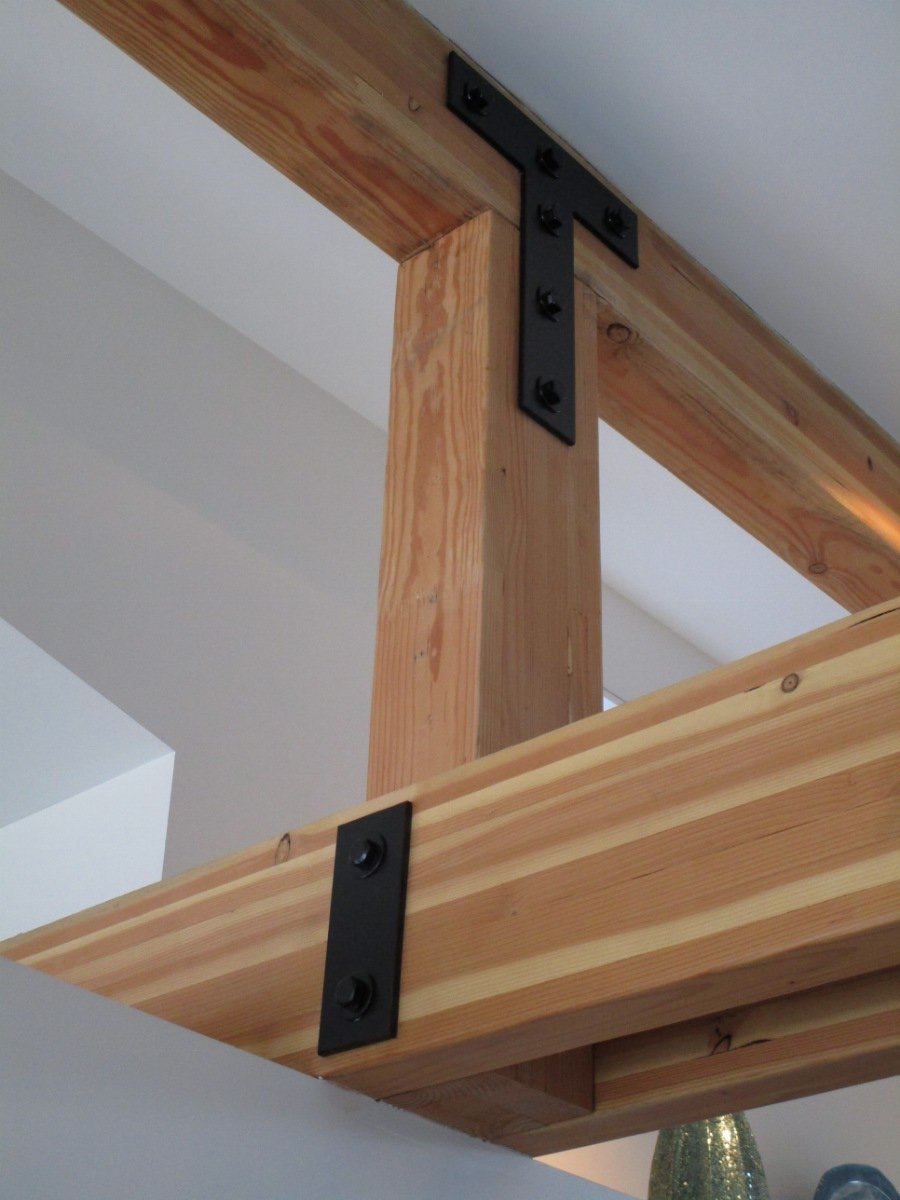 Detail of beams and posts.