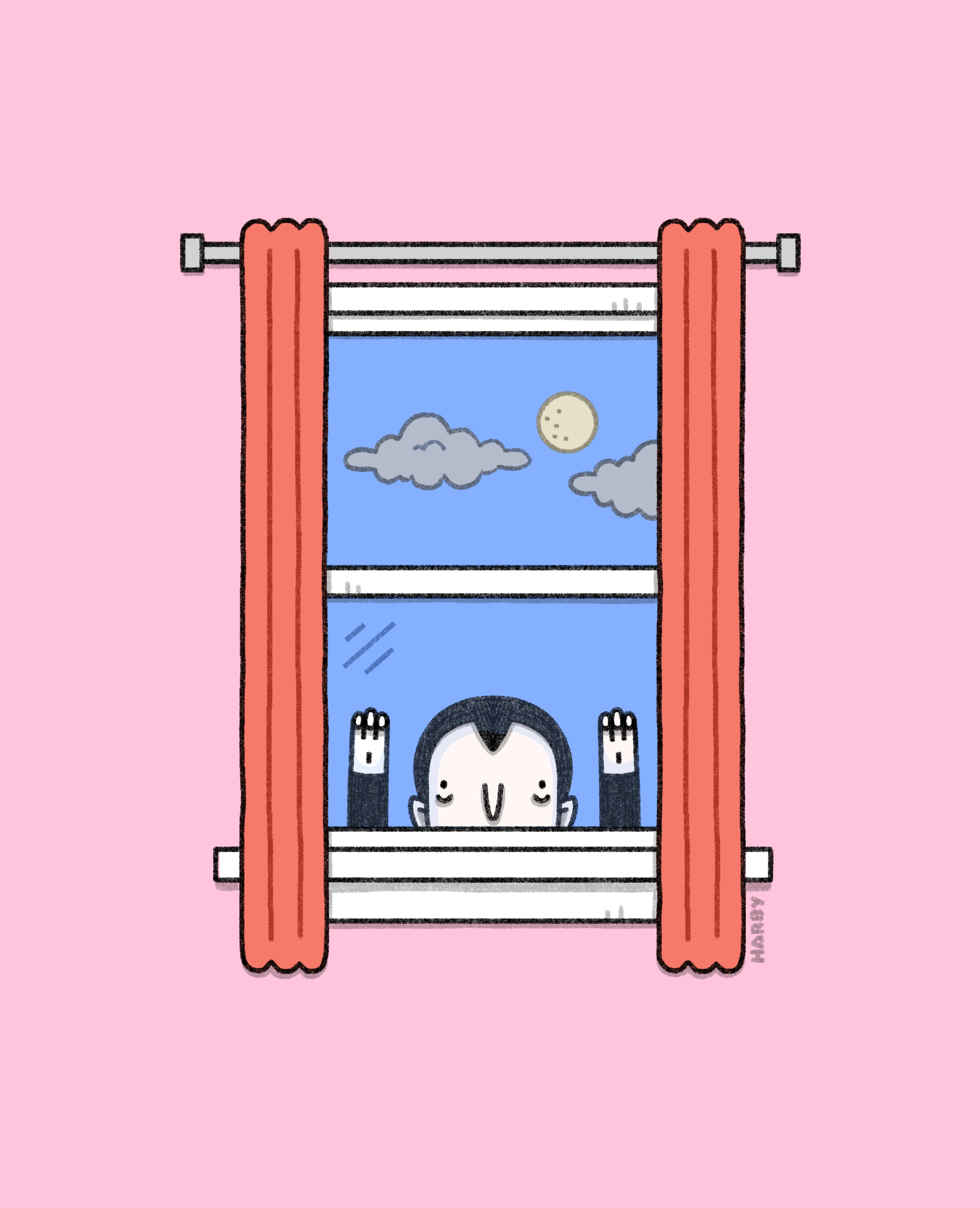 Mr. Dracula at the Window, Artwork