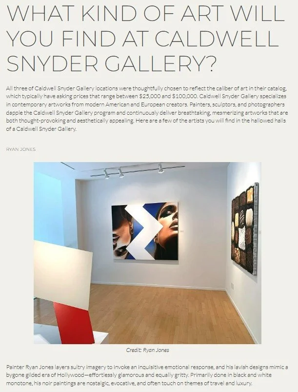 Ginger Martin Feature - Spotlight on Caldwell Snyder Gallery