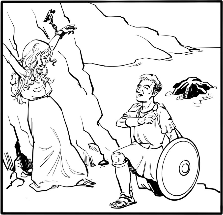 Perseus introduces himself.