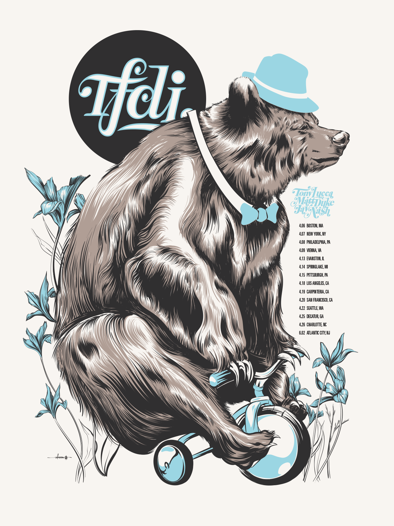 TFDI Spring Tour poster - 2017