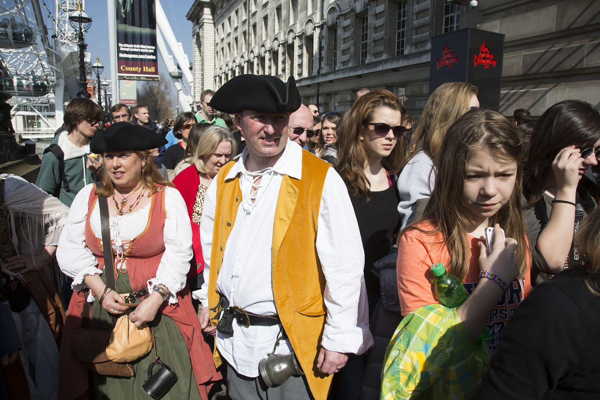 River Rogues Pirate Re-enactment Society gather for a day out.