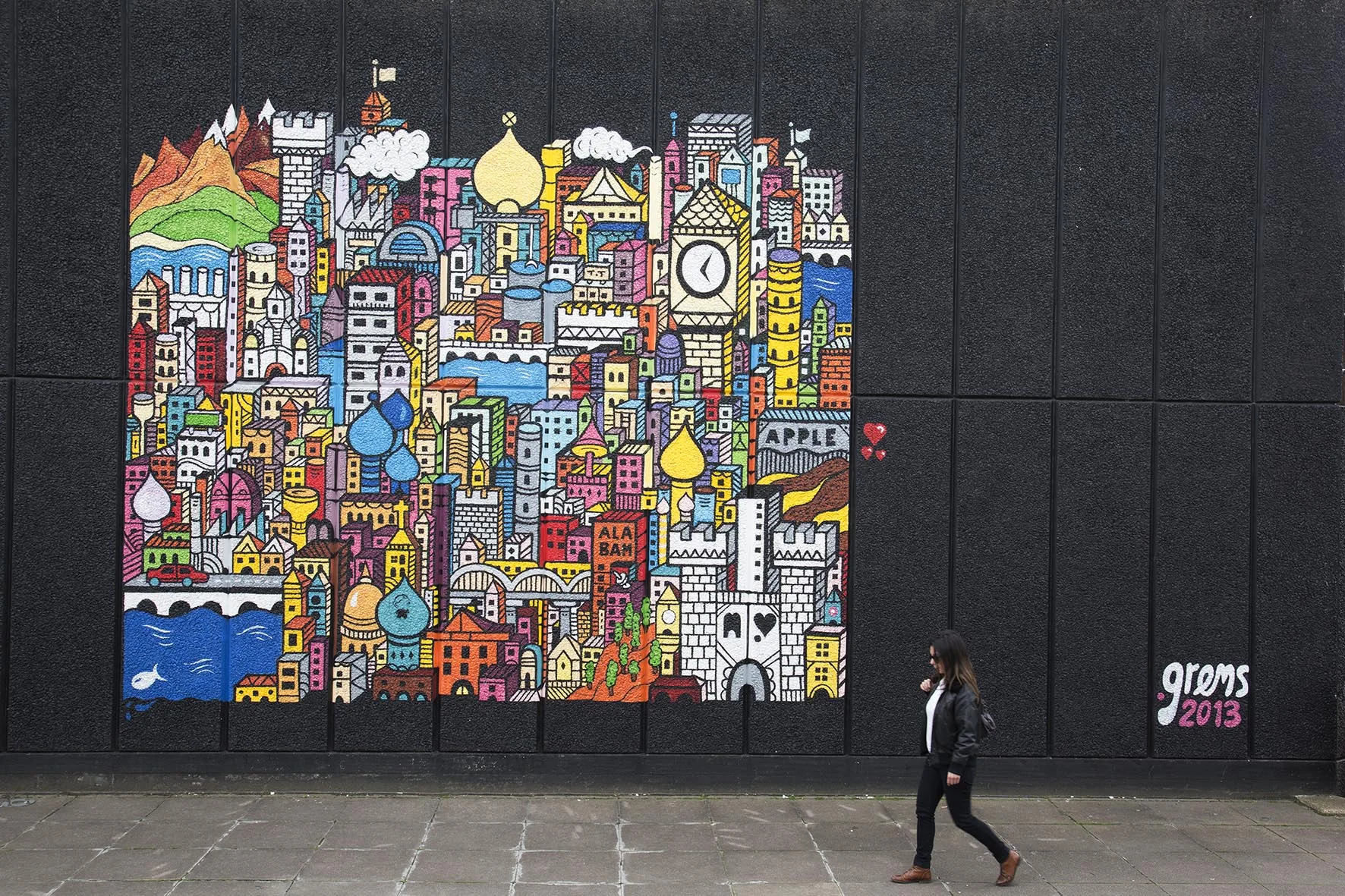 Street art by Grems.