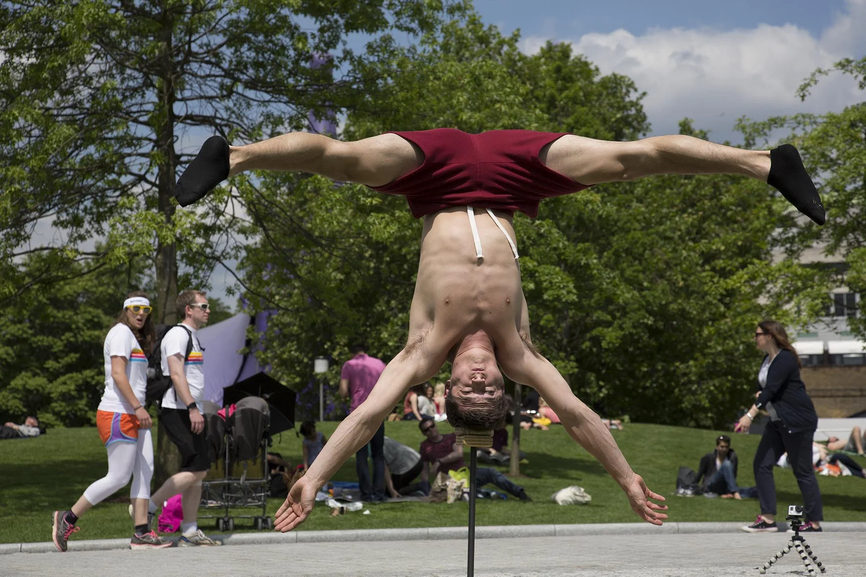 Daniel, acrobat from Gravity & Other Myths Circus.