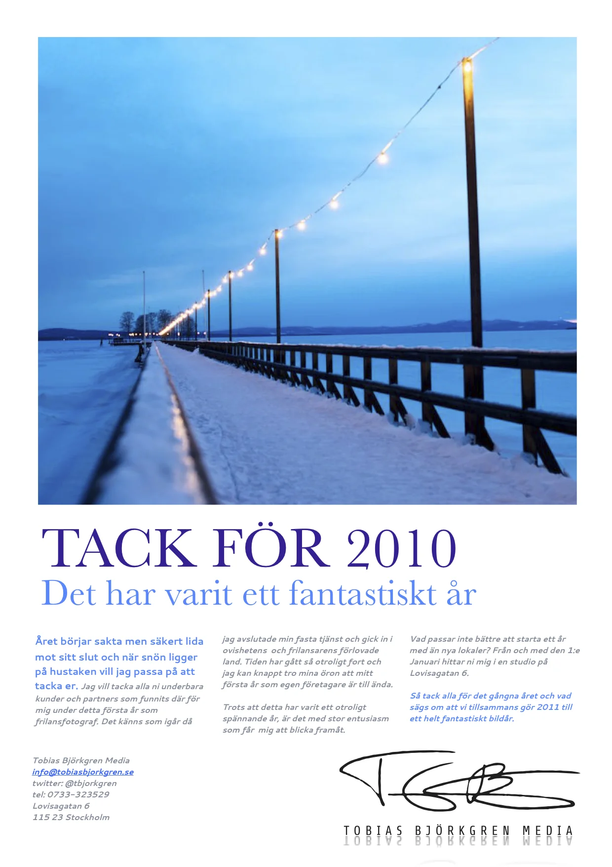 2010 Årskrönika - Första året som fotograf