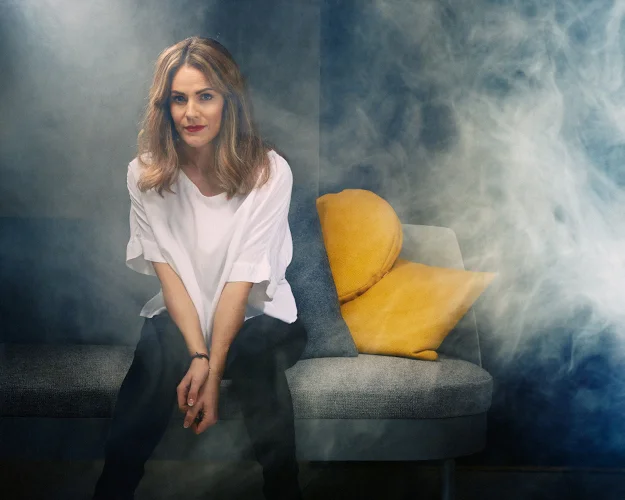 Åsa Schmalenbach i studion