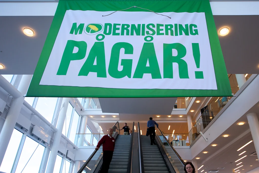 Bevakning på Miljöpartiets kongress 2011