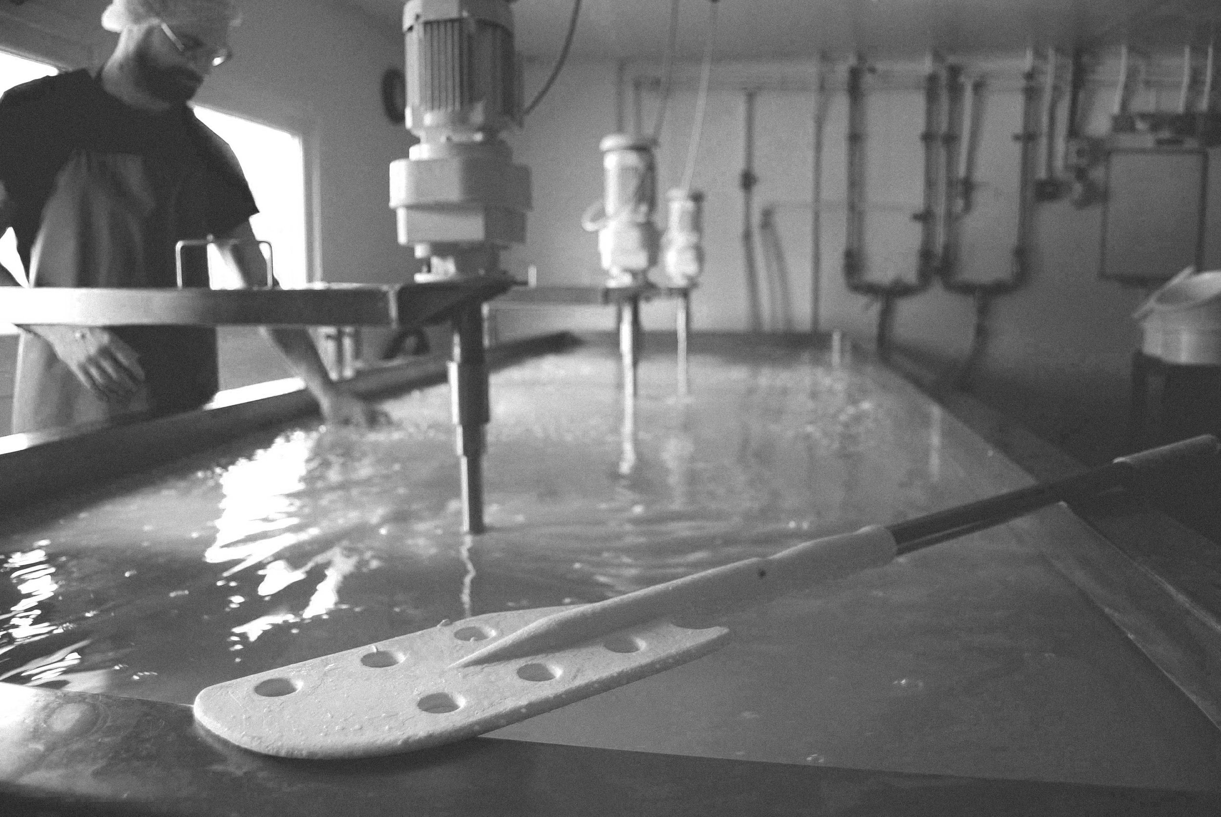 David, the vat & the kayak paddle