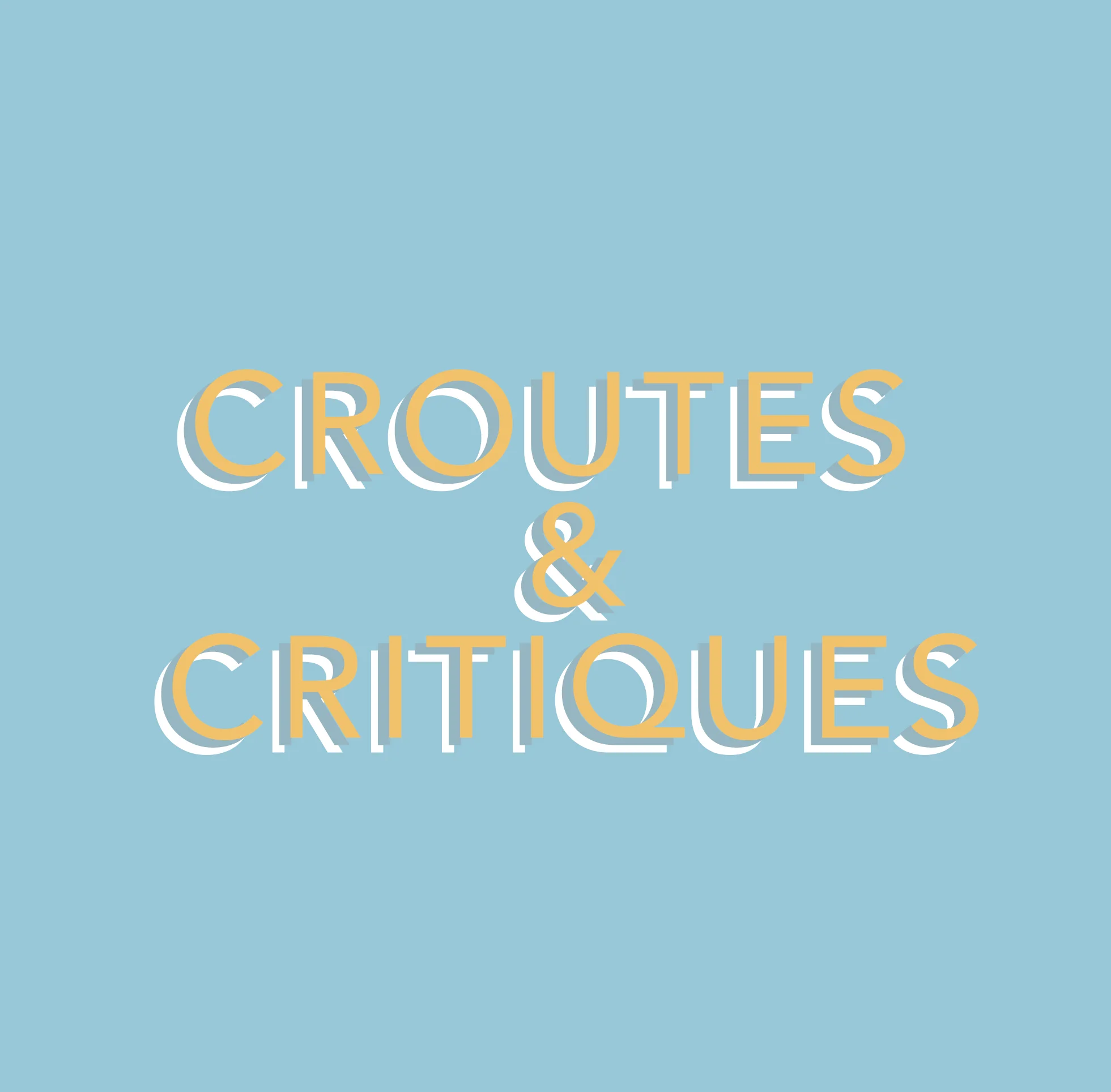 Next Crumbs &amp; Conversations : September 30, 2018 - 11AMProchain Croûtes &amp; Critiques : 30 septembre 2018 - 11h00