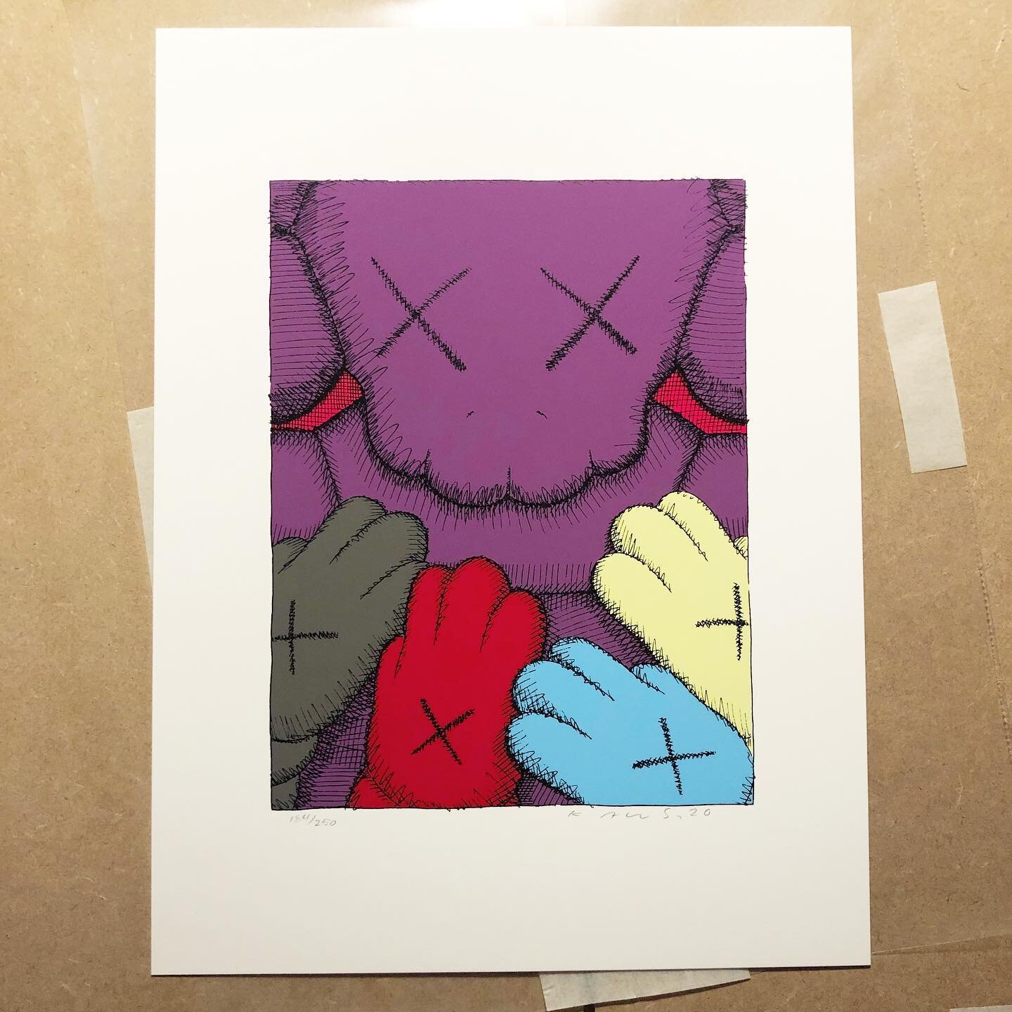 From @vegas over #paris into my home. Happy to hang this @kaws urge #8 soon. It was quite the ride.

#kaws #art #collector #artoninstagram