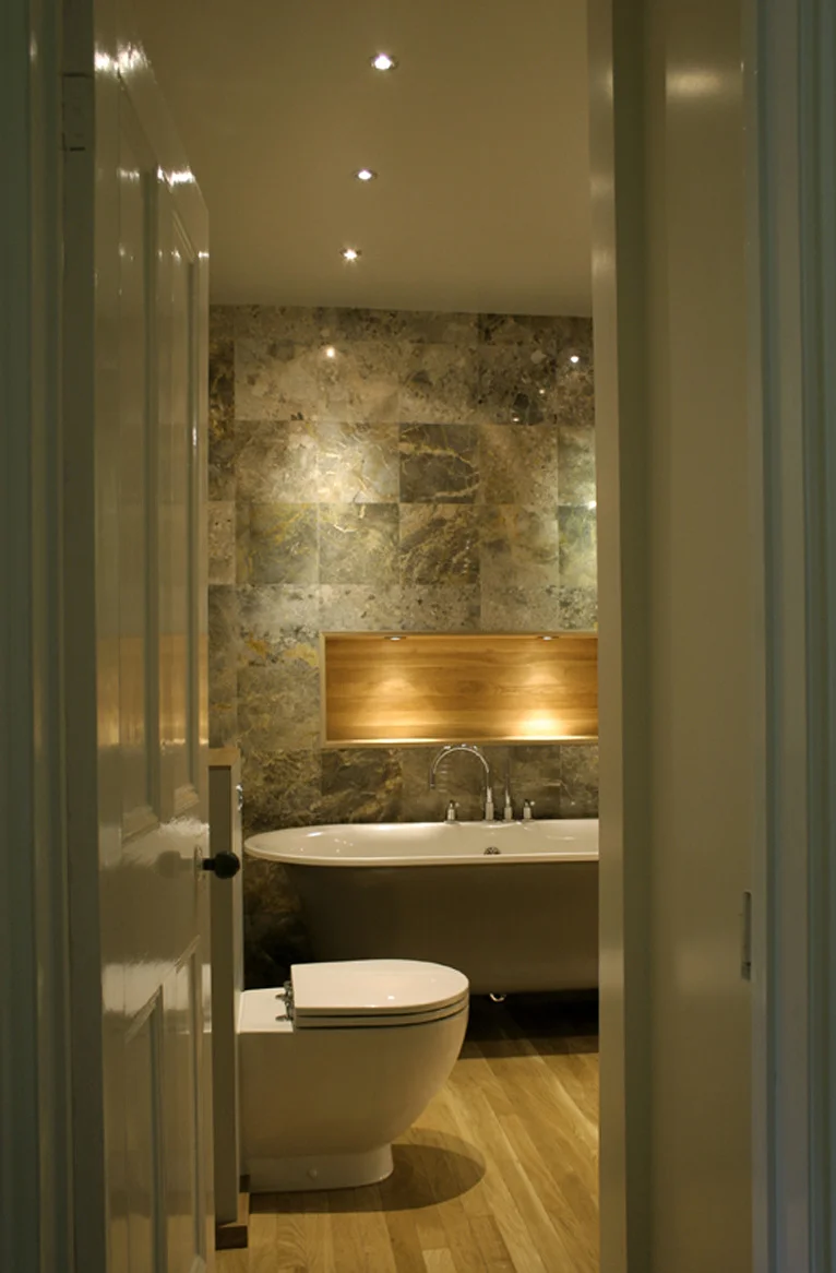 rogue designs interior design and architecture Oxford and Cotswolds Lemon marble and oak