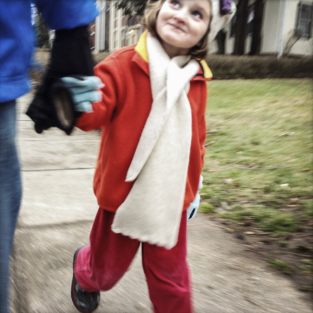 Self-Portrait With Alice: Walking to a Train Museum