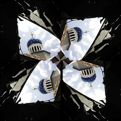 After copying, pasting and rotating.