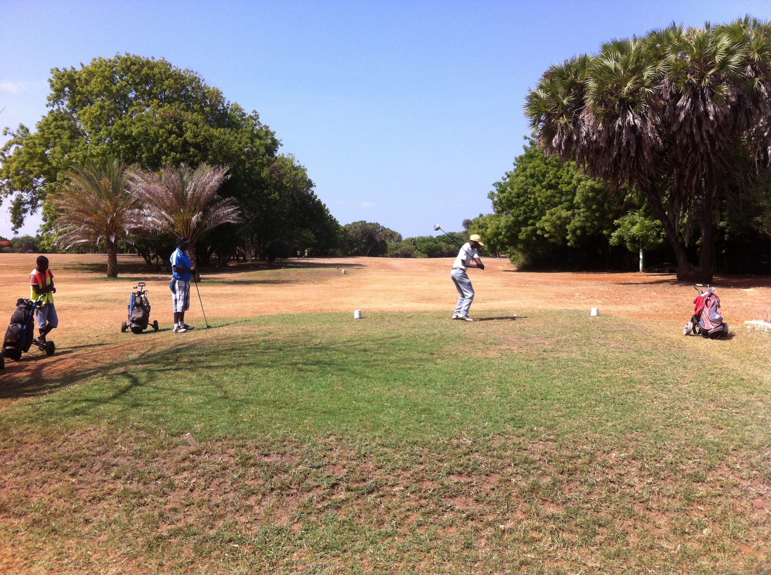 The 1st tee - 405 yards, par 4