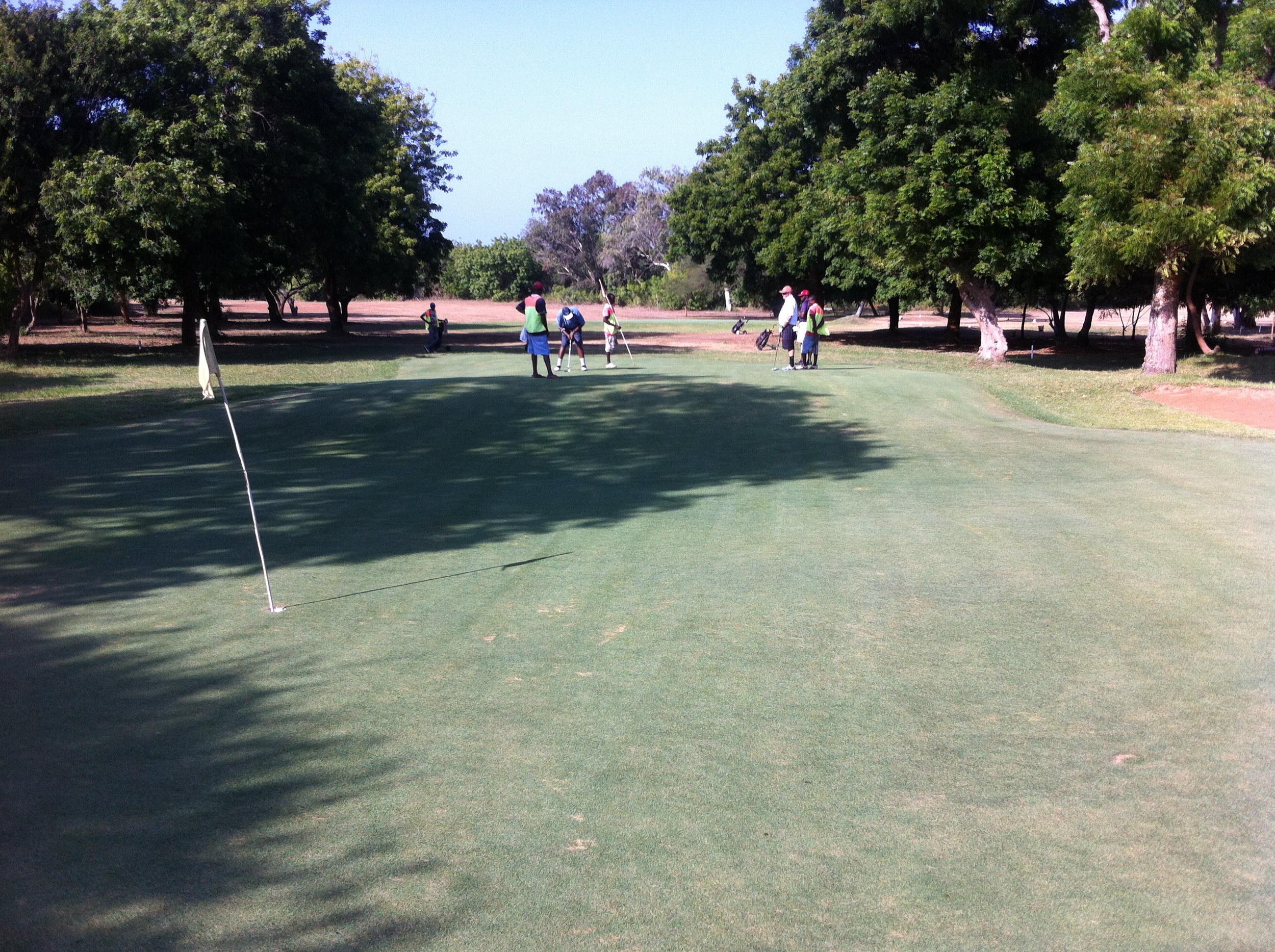 8th (and 15th) green - hole 8 is a 325 yard, par 4 - dogleg over the brook