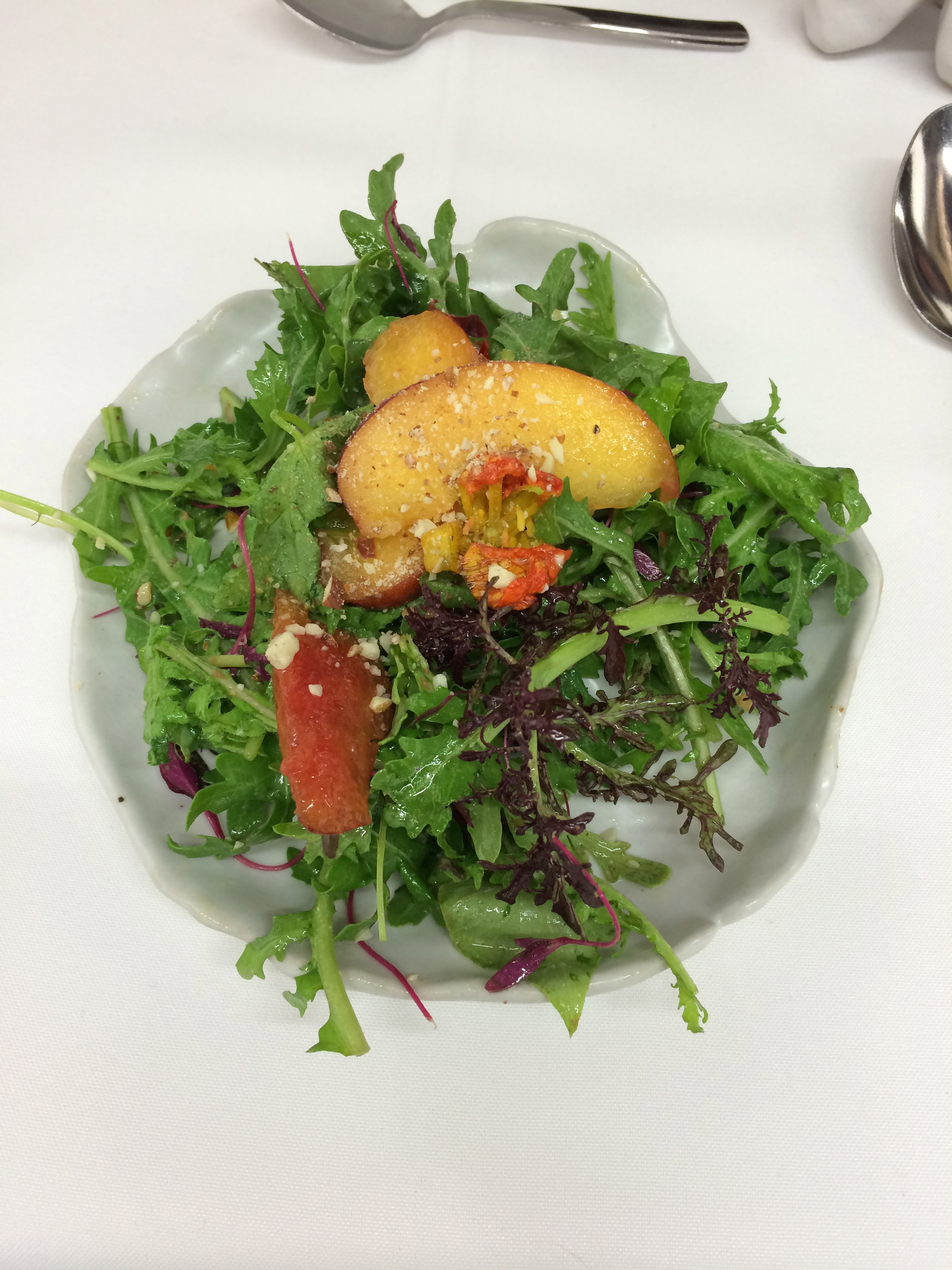 Nasturtium, Bouquet Garni, Almond, Sumac-pistachio vinaigrette