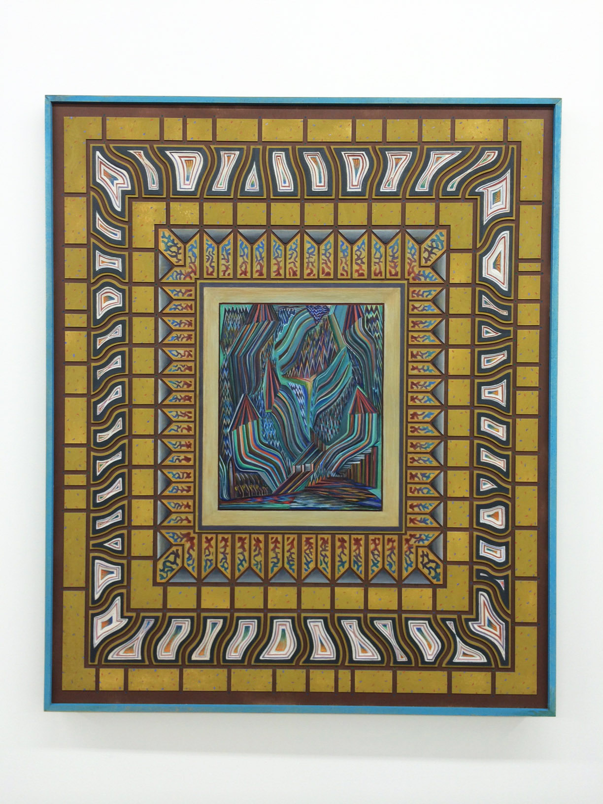 Zach Harris, G's Early Work (#2), 2013-2014 waterbased paint and wood 35" x 29"