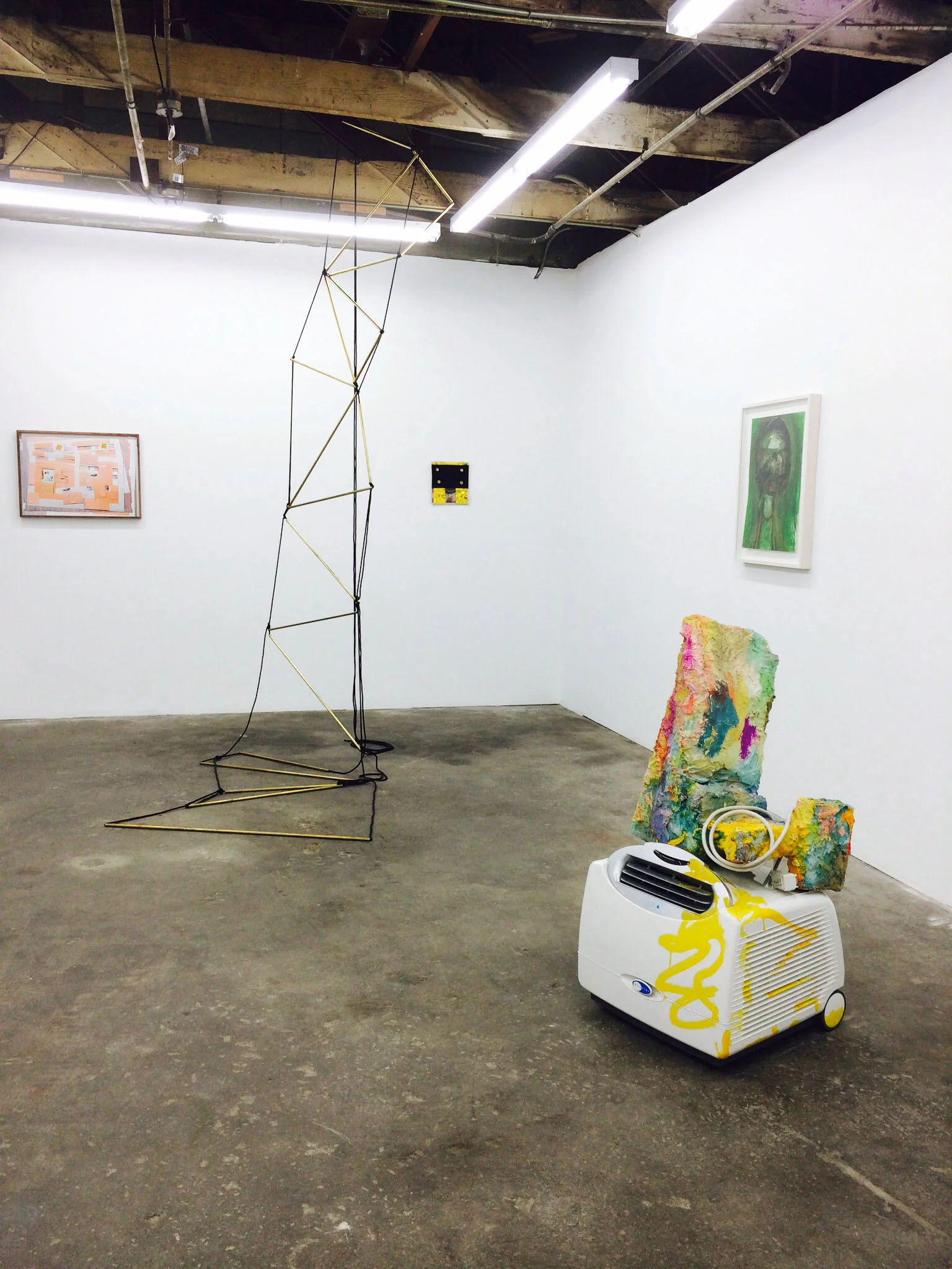 left to right: John Houck, Leonor Antunes, DAvid Shull, Huma Bhabha, Rachel Harrison