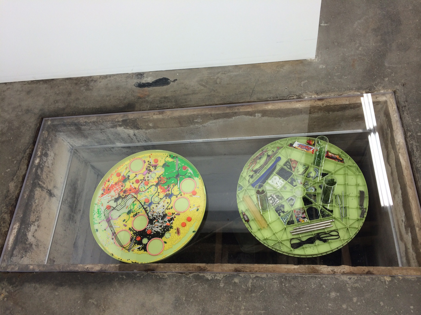 Sean Kennedy, site specific installation in the gallery's namesake "the pit". 
