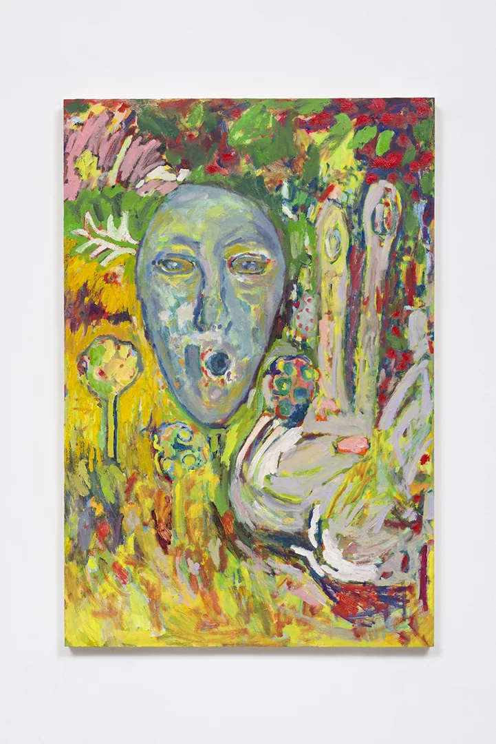 Adrianne Rubenstein, Peaceful Alien, 34 x 22", Oil on panel